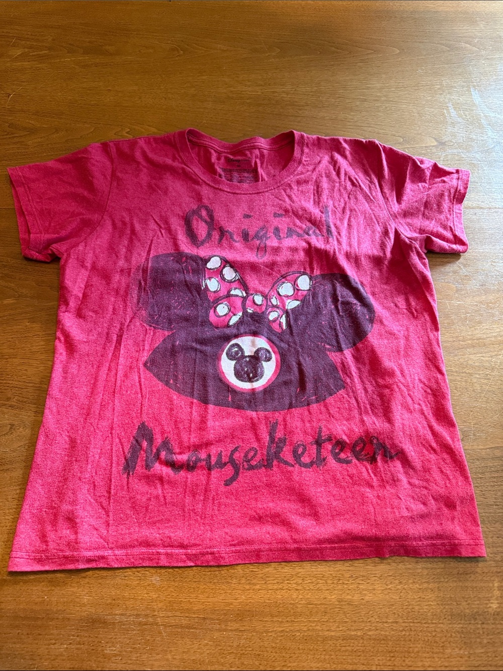 Disney Red Minnie Mouse Graphic Short Sleeve Tee